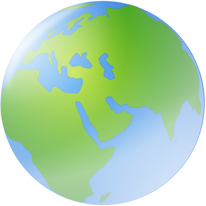 Clipart - world globe