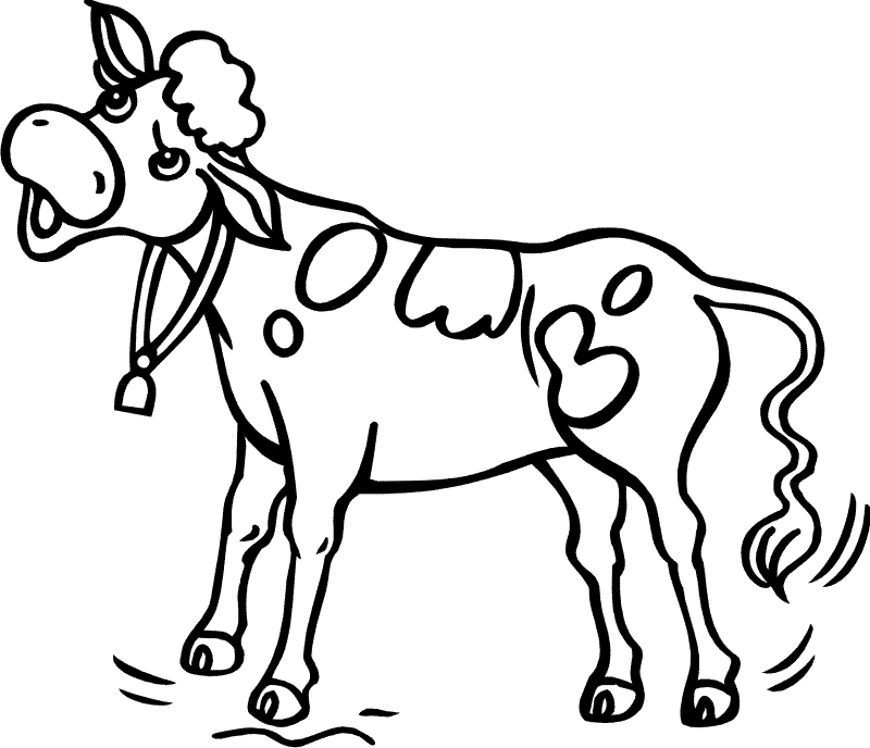 painting cow coloring pages - photo #19