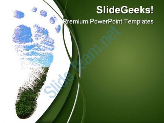 Footprint Nature PowerPoint Templates And PowerPoint Backgrounds ...