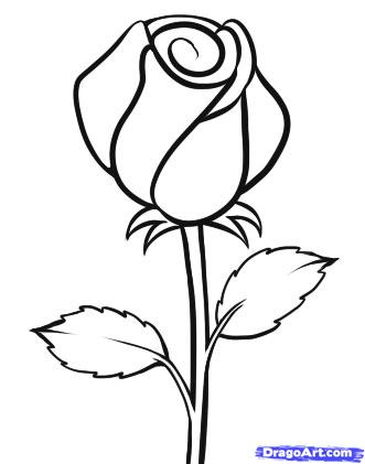 Simple Flower Sketch - Cliparts.co