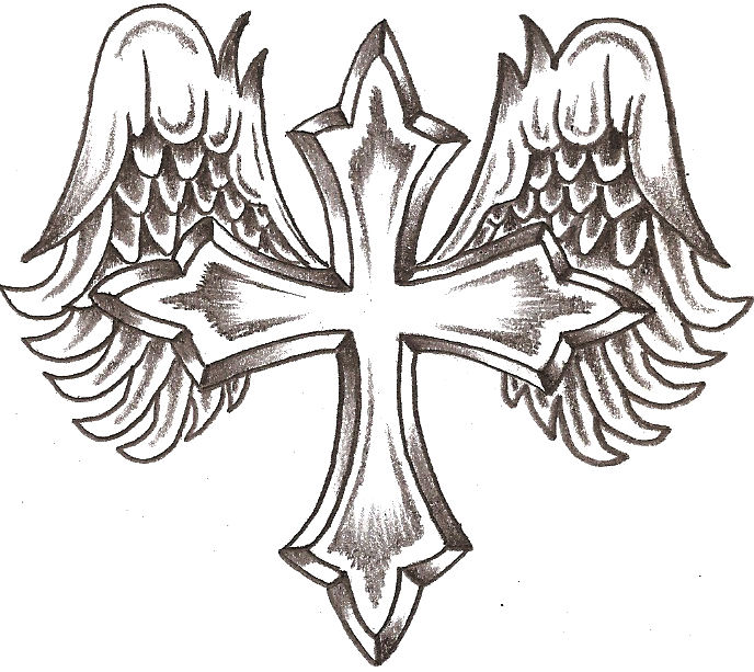 Drawings Of Crosses With Ribbons And Wings images & pictures ...