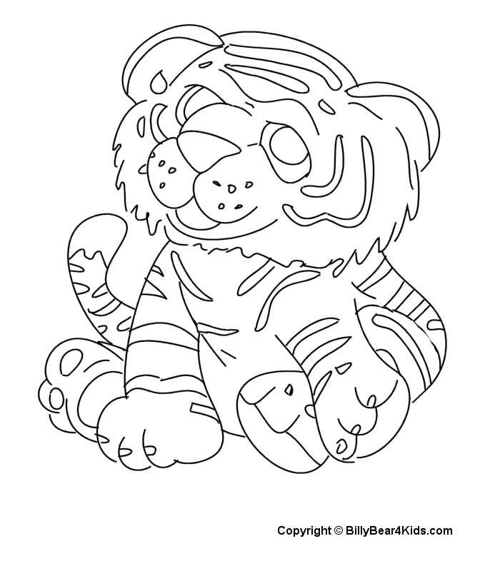 Free coloring pages of detroit tiger