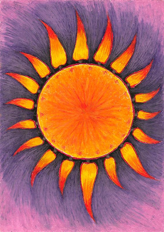 Sun Drawing on Pinterest | Sun Illustration, Sun Painting and Love ...