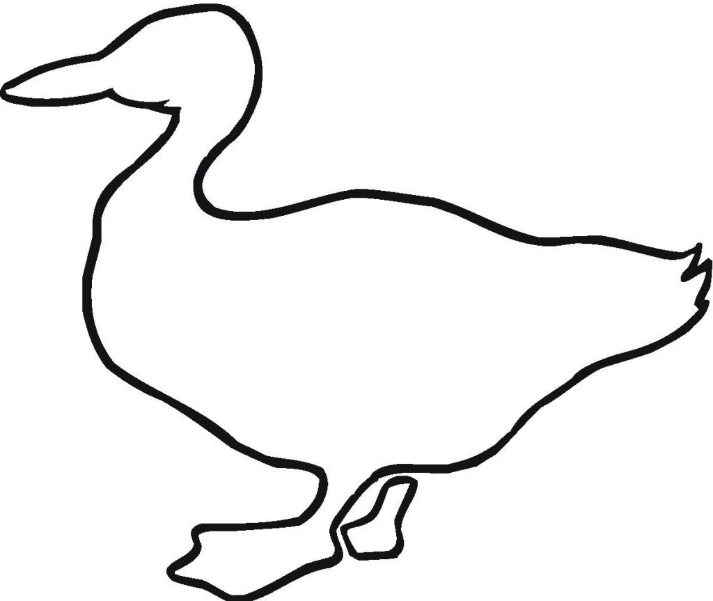 Printable Duck Outline Coloring Pages Printable Duck Outline ...