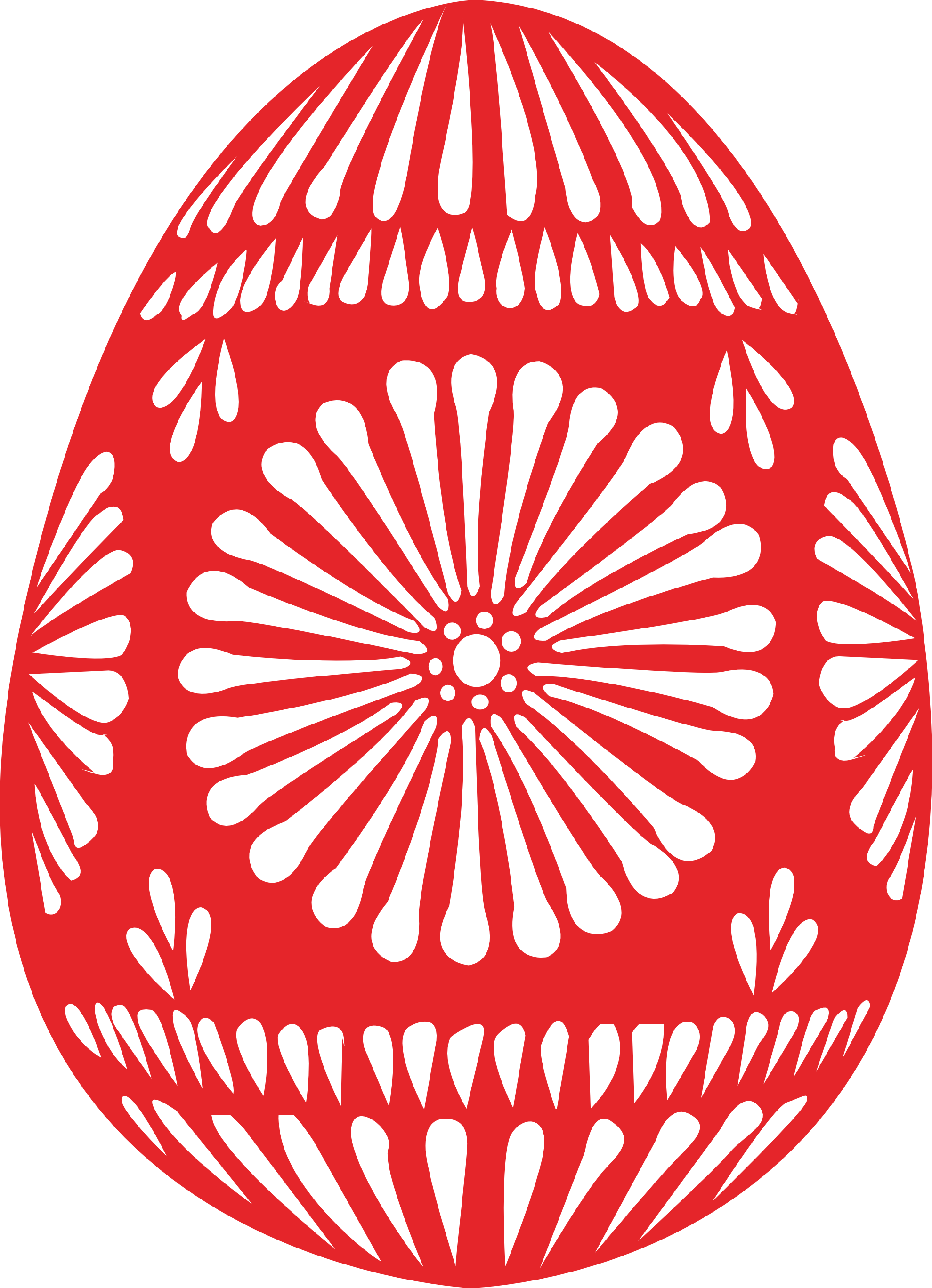 clipartist.net » Clip Art » flowers easter egg single Easter ...