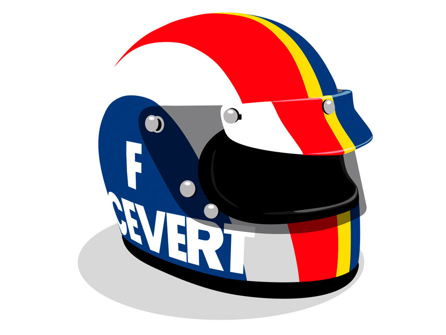 Illustrations: 1970s Formula 1 Helmets | Retro Rides