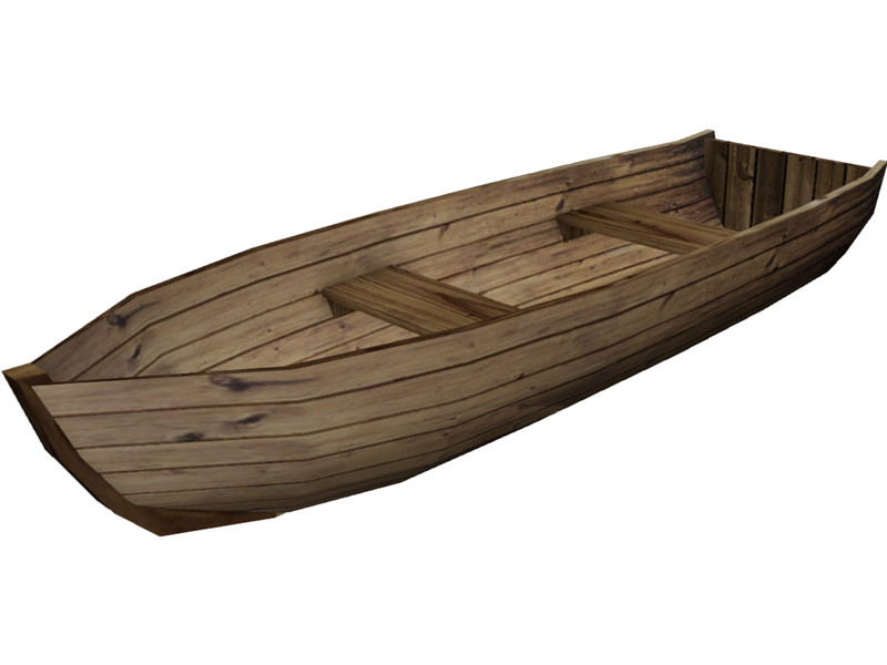 Wood Boat 3D Model Download | 3D CAD Browser
