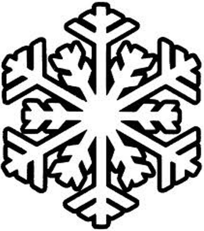free snowflake craft pattern | Printables | Pinterest