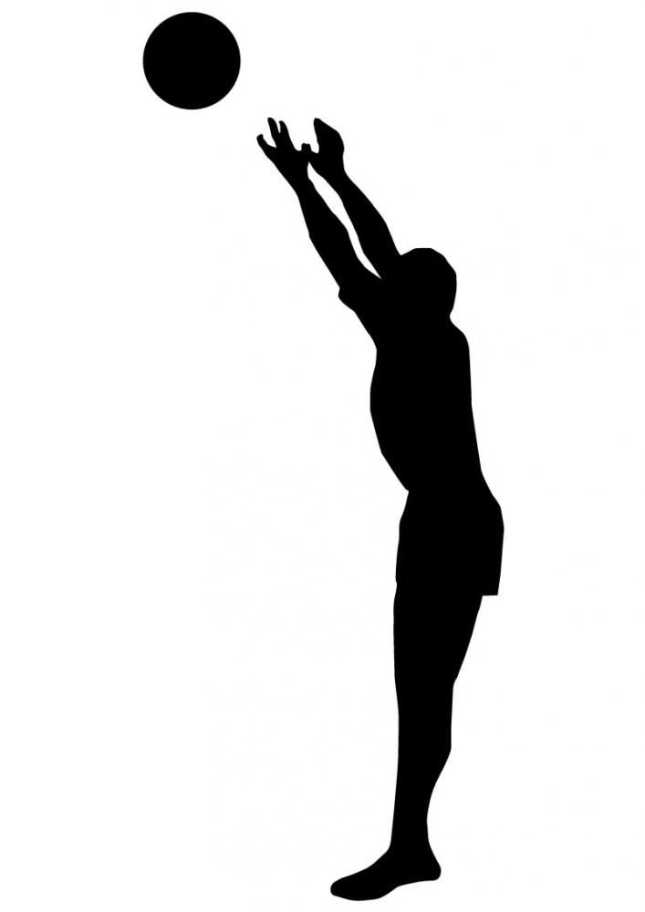 volleyball silhouette clip art - photo #24