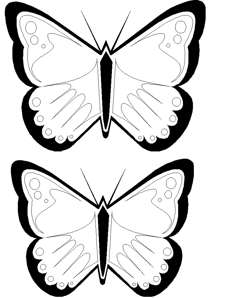 butterfly outline clip art free - photo #49