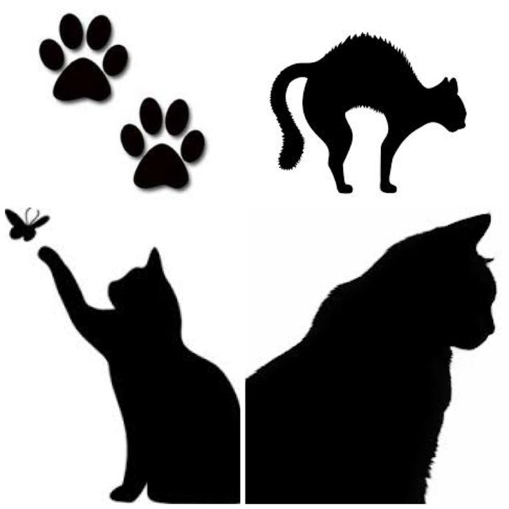 Cats - silhouettes | Cat and Kitten Quilt Ideas | Pinterest