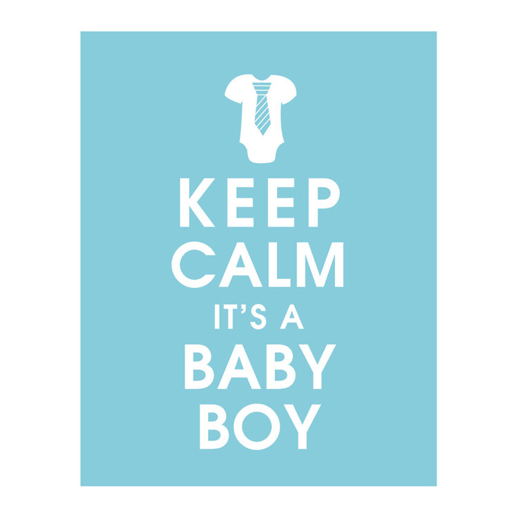 Keep Calm It's a Baby Boy 11x14 Art Print by KeepCalmShop on Etsy