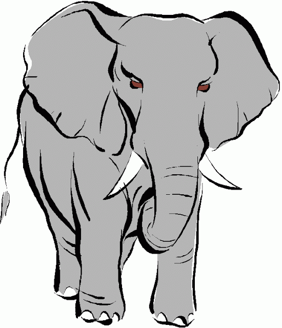 Pin Cartoon Elephant 2 Clip Art Vector Online Royalty Free ...