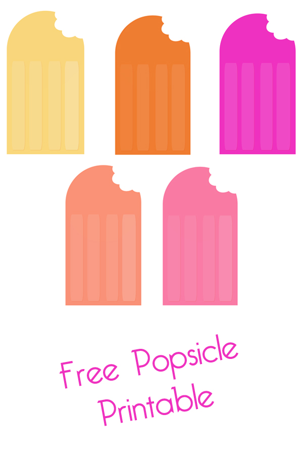 Popsicle Garland - DIY + Free Printable 3 ways - The Flair ...