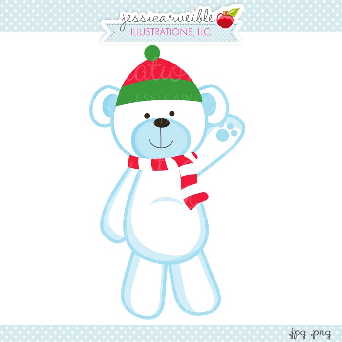 Winter Polar Bear - JW Illustrations