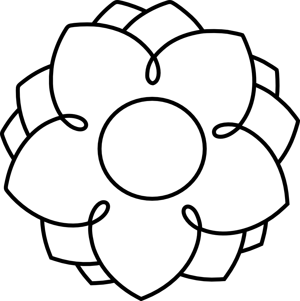 Images For > Black And White Flower Logo