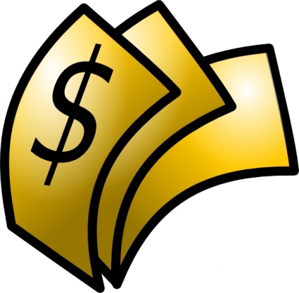 Download Gold Theme Money Dollars clip art Vector Free