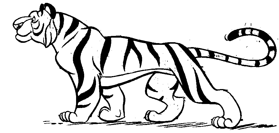 tiger clipart outline - photo #19