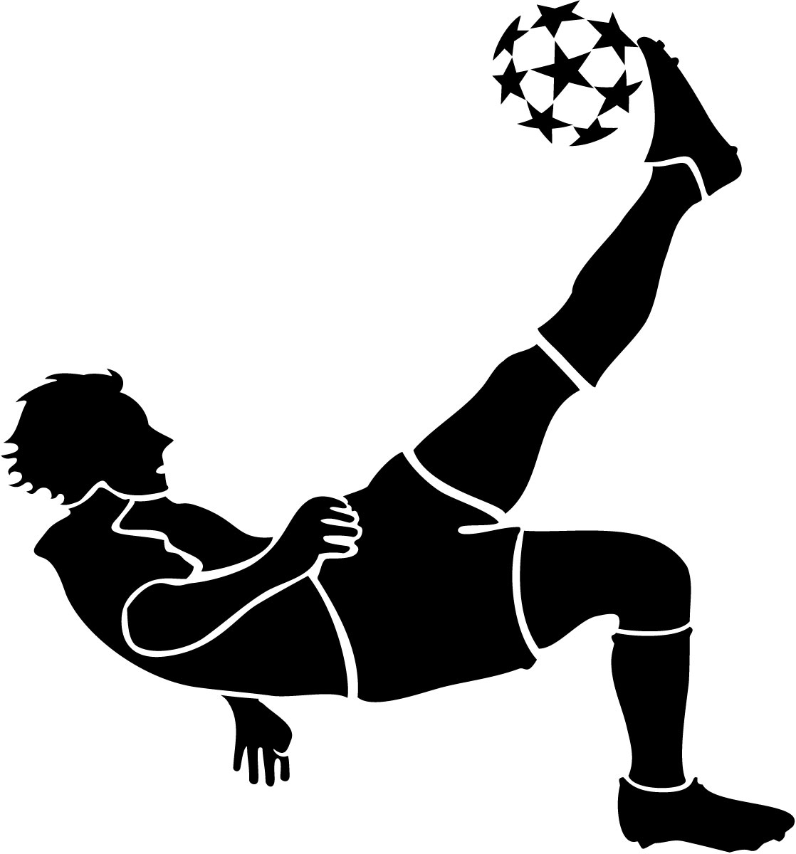 Images For > Soccer Kick Vector