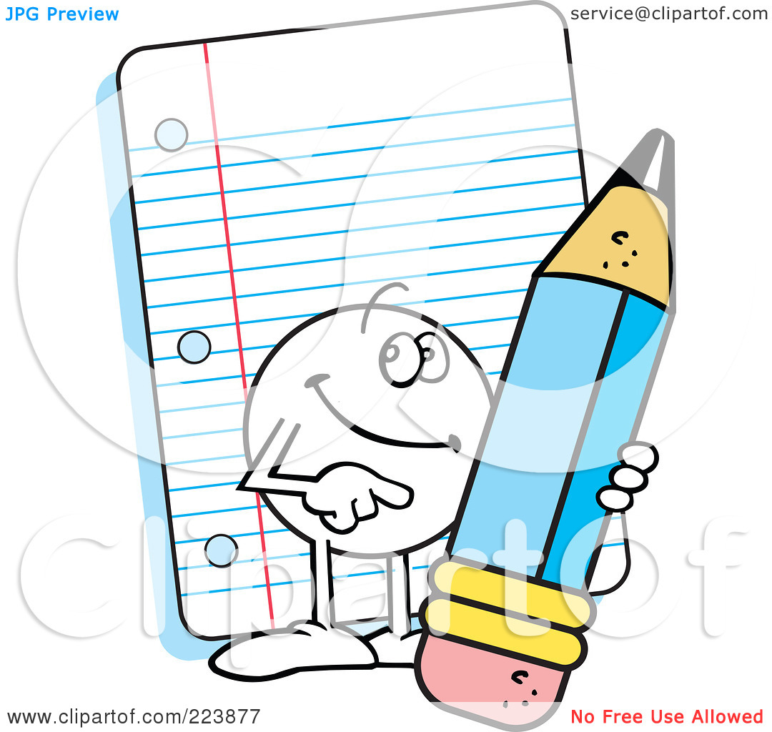 clipart of paper and pencil - photo #33