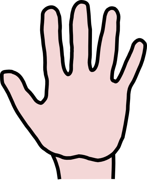 Free Clip Art Right Hand Palm Facing Out - ClipArt Best