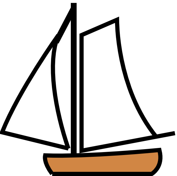 Sailing Boat clip art - vector clip art online, royalty free ...