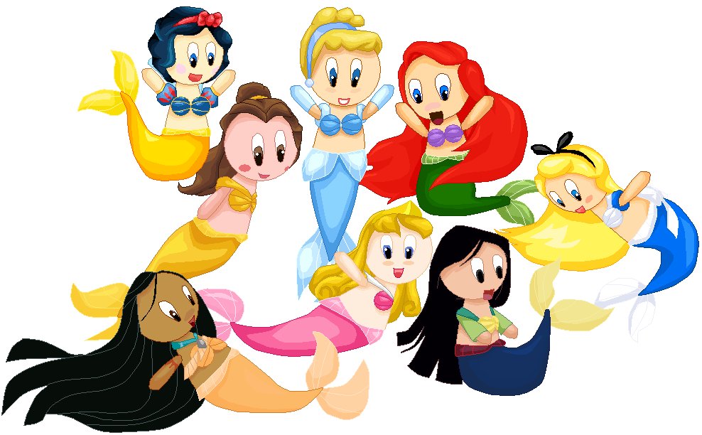 Disney Princess Mermaids by CamoWing on deviantART