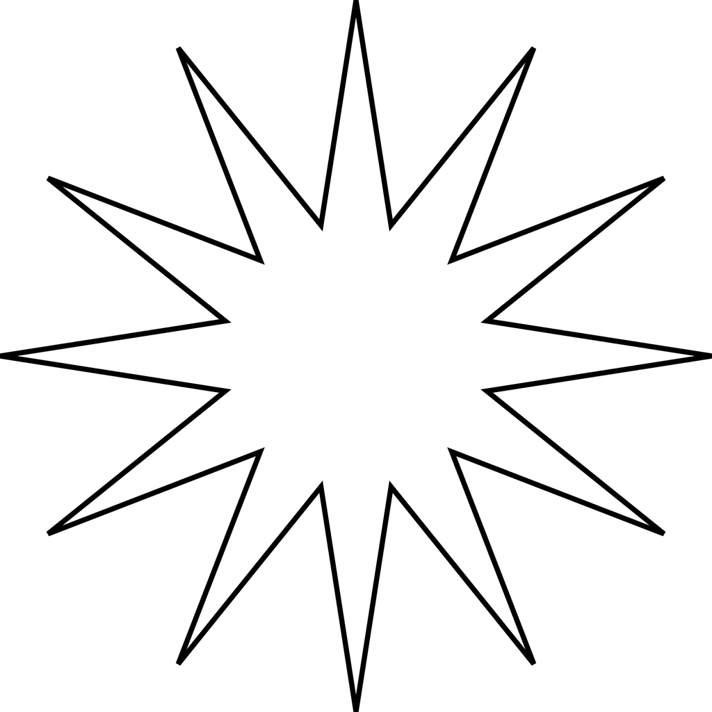 Coloring page of a star - Coloring Pages & Pictures - IMAGIXS