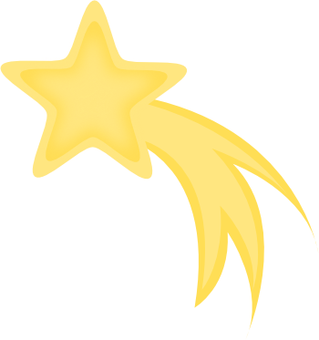 Shooting Star Clipart | Free Clip Art from Pixabella
