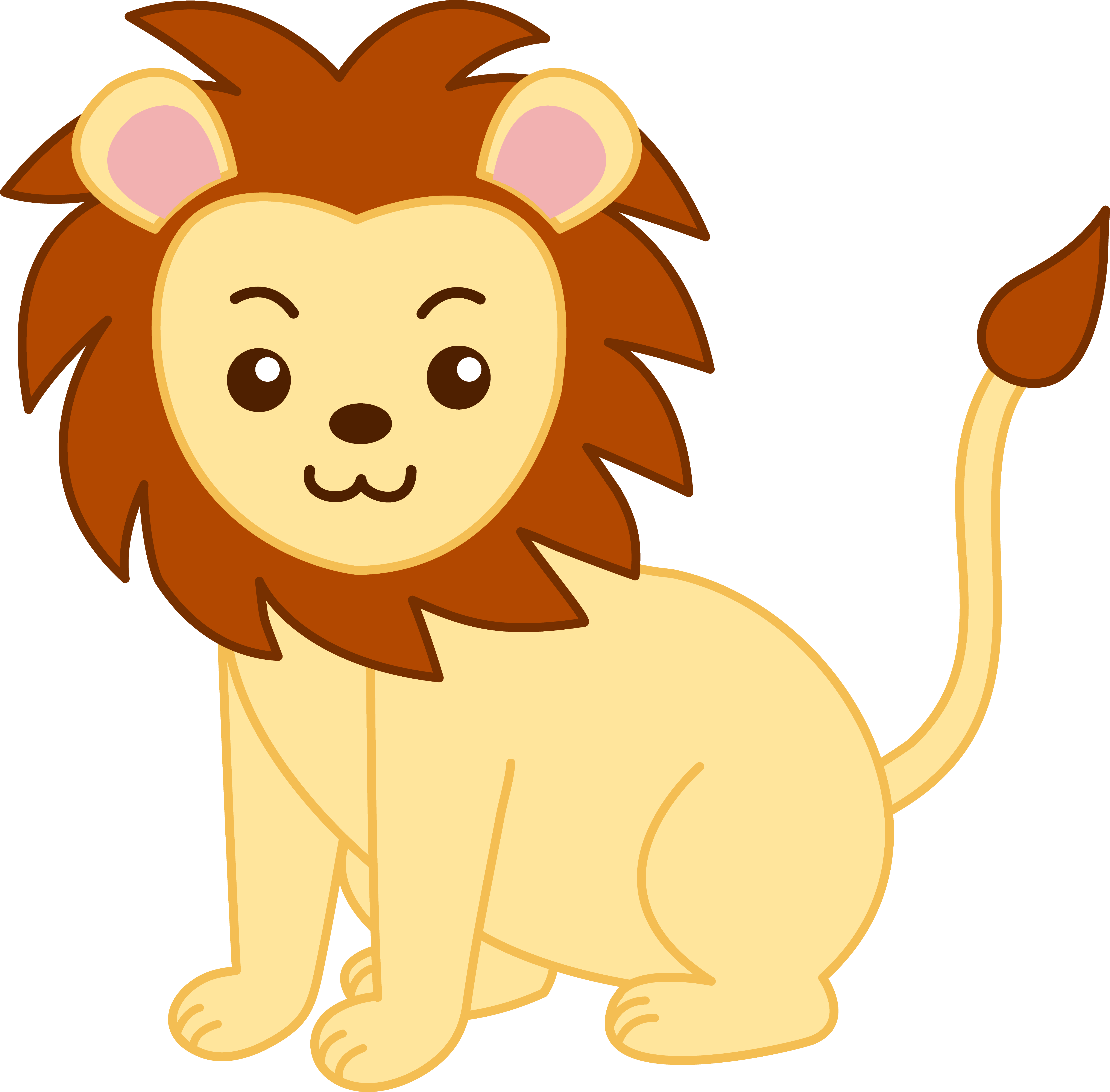 free lion cartoon clipart - photo #31