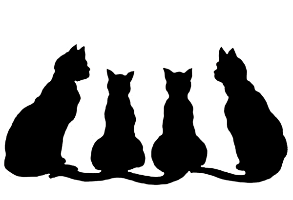 black cat pictures clip art | Pet Admirers