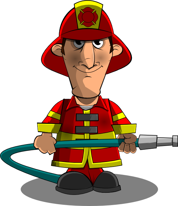 Free domain- Firefighter. | Clip-Art Frenzy | Pinterest