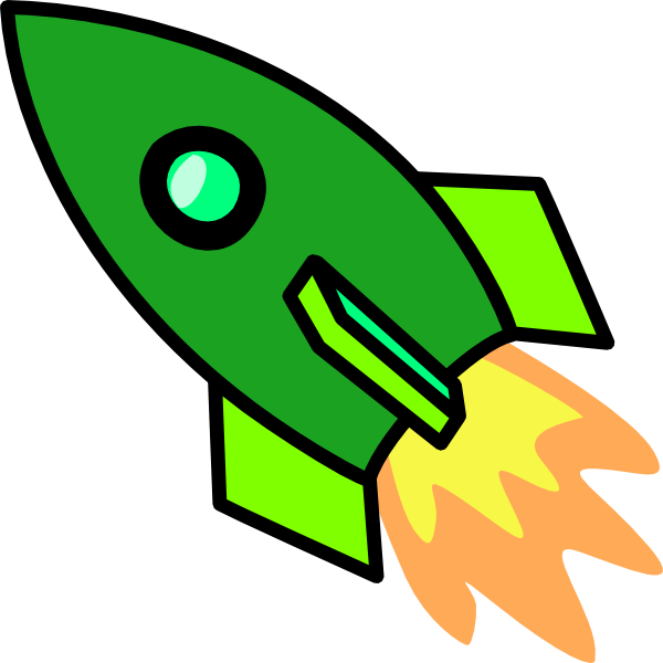 Green Rocket clip art - vector clip art online, royalty free ...