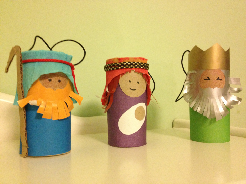 Explore and Express: Christmas Art: Toilet Paper Roll Nativity Figures
