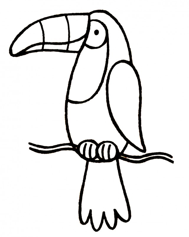 Toucan Coloring Page For Kids Printable Coloring Sheet 99Coloring ...