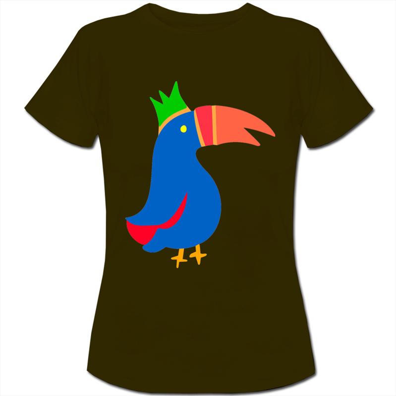 Bright Toucan Bird Cartoon Womens Ladies T-Shirt | eBay
