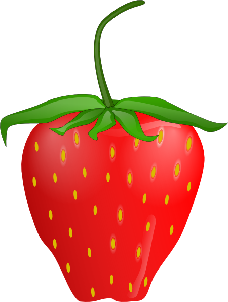 Strawberry 13 clip art - vector clip art online, royalty free ...