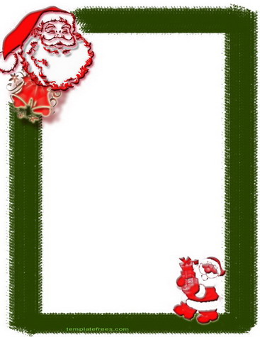 Santa Claus Image For Free Christmas Border Printable | Free ...