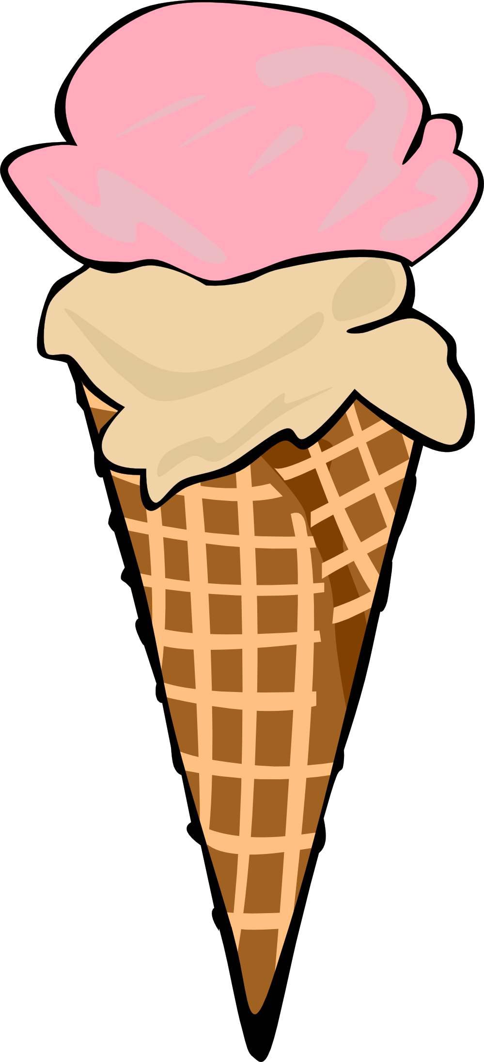 Images For > Empty Ice Cream Cones Clip Art