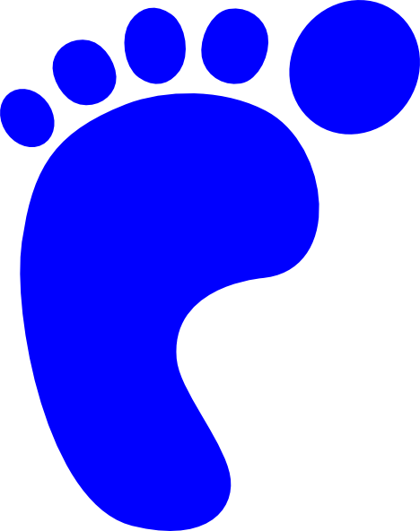 Footprints clip art - vector clip art online, royalty free ...