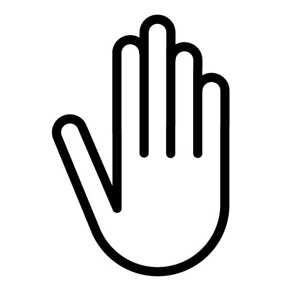 Stop Hand Symbol: Free Graphic, Pictogram, icon, Visual, Image ...