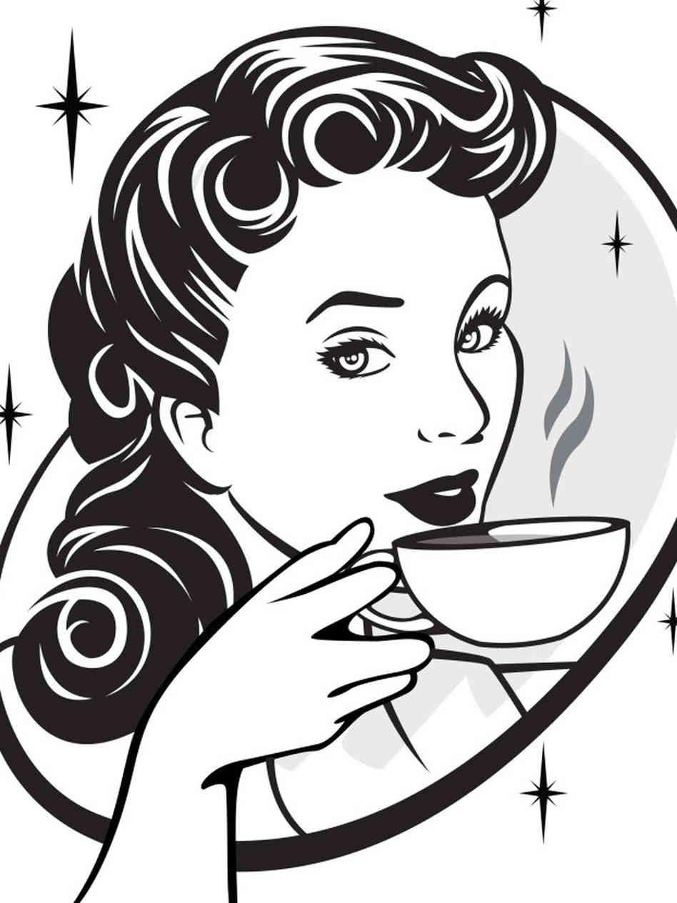 Women Drinking Coffee Clipart | Clipart Panda - Free Clipart Images