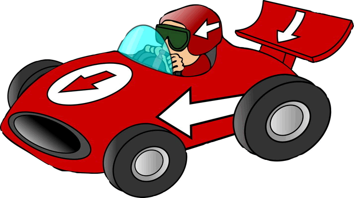 free clipart cartoon race cars - photo #2