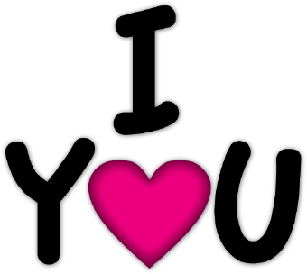 I Love You Clipart Black And White | Clipart Panda - Free Clipart ...
