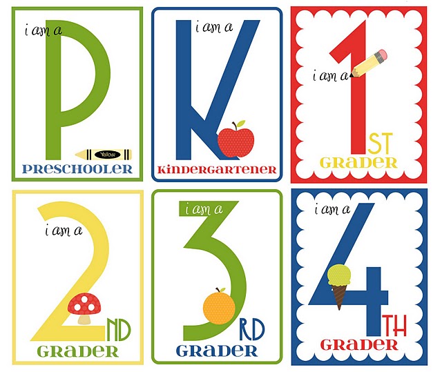 NEW back to school printable signs - I Heart Nap Time