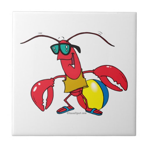 Funny Lobster Tiles, Funny Lobster Decorative Ceramic Tile Designs