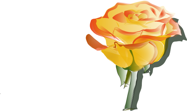 Yellow Rose clip art - vector clip art online, royalty free ...