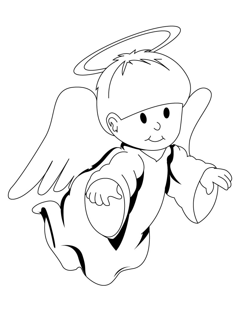 Free Printable Angel Coloring Pages For Kids - ClipArt Best ...
