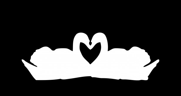 Swans Love Heart Clipart Free Stock Photo - Public Domain Pictures