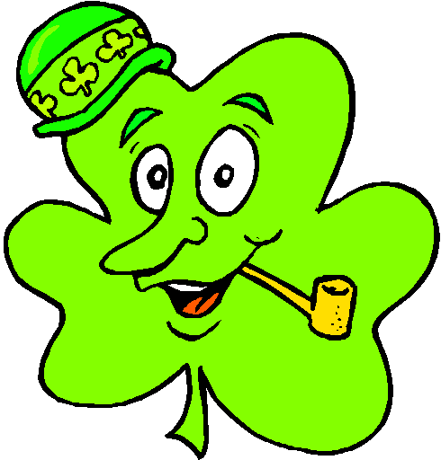Shamrock Clipart 1 ★ Graphics, Silly Shamrocks and Four Leaf ...